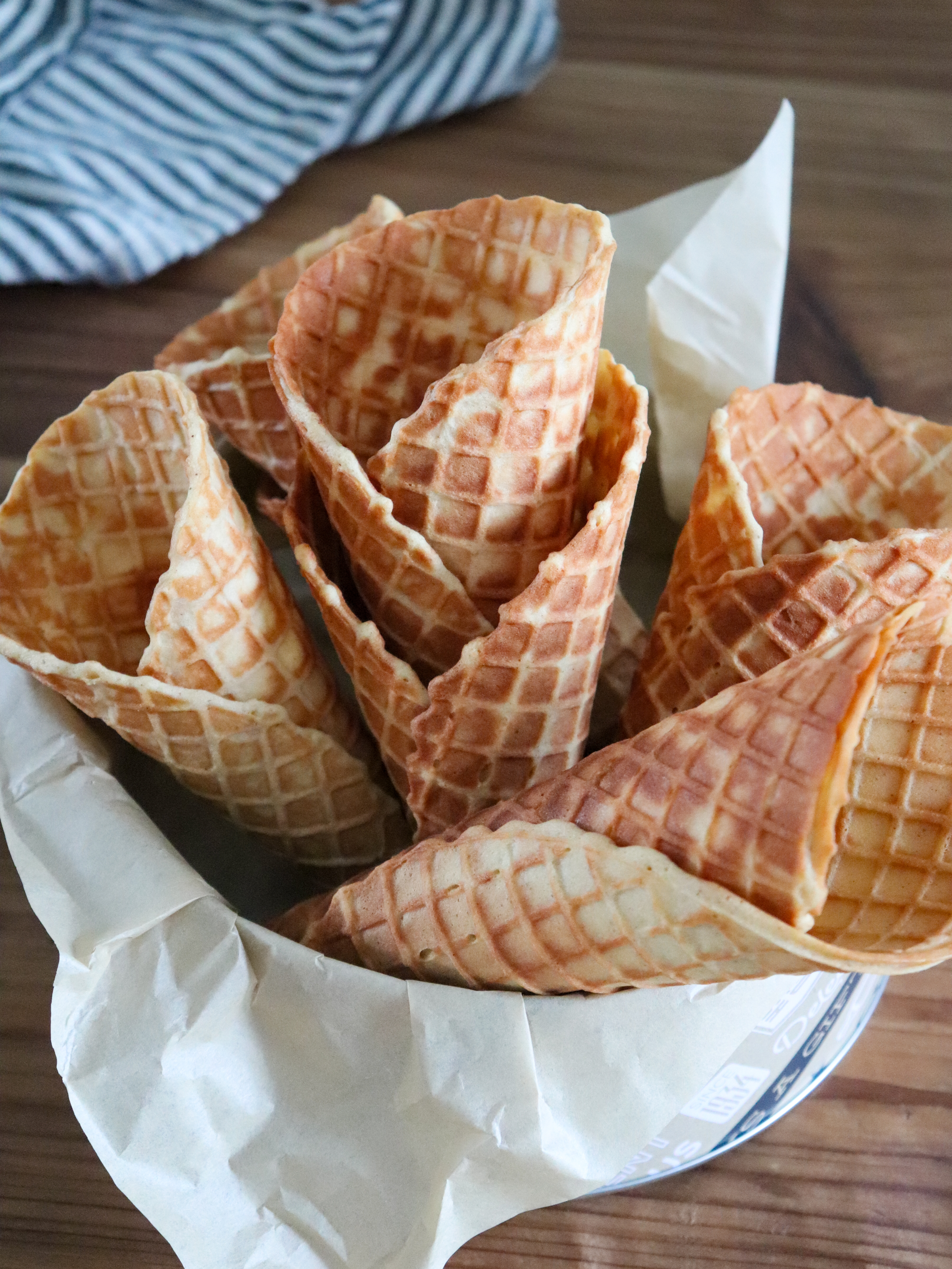 Homemade Waffle Cones