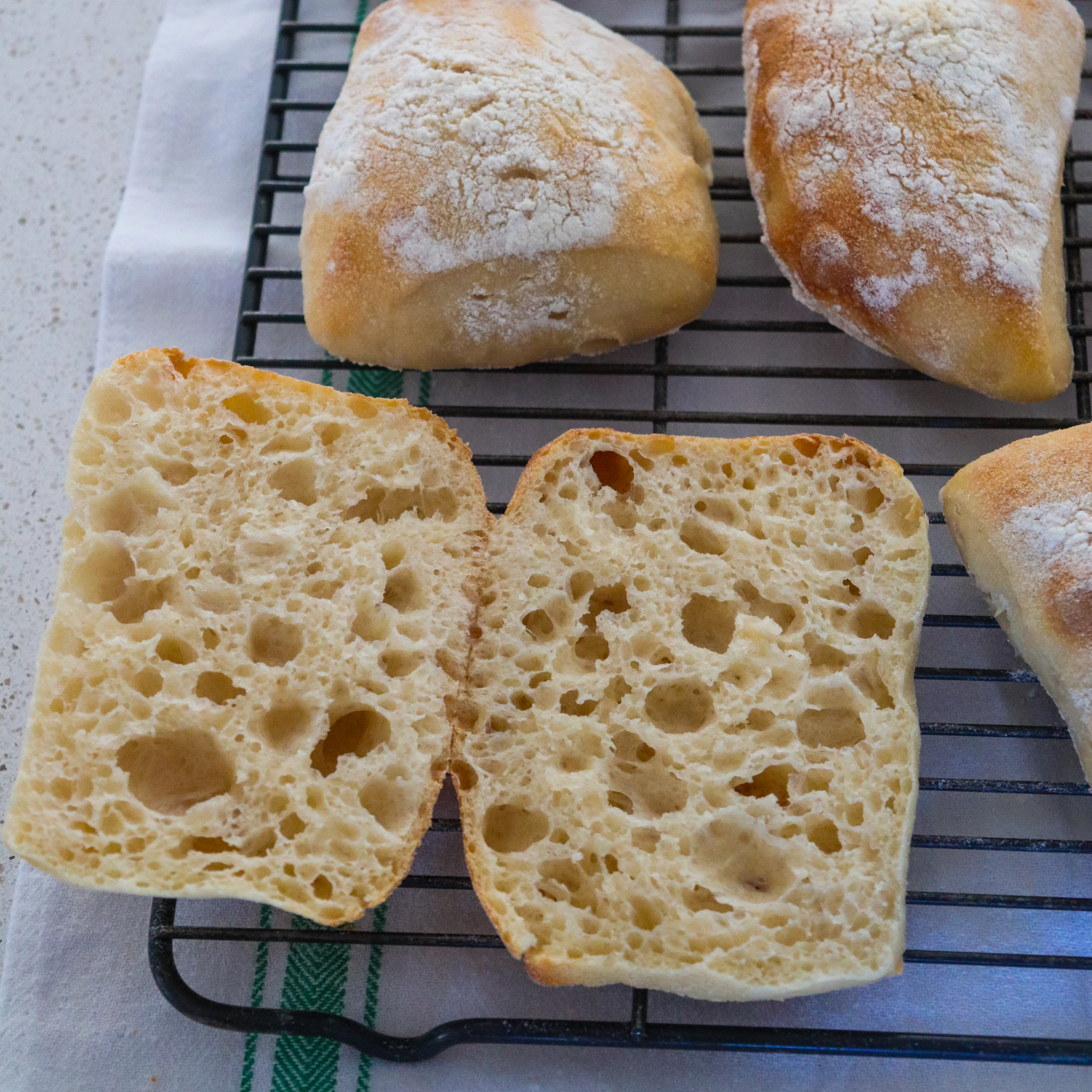 Sourdough Ciabatta Rolls